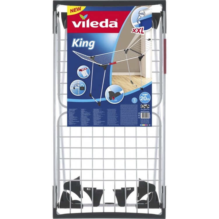 Sušák na prádlo Vileda KING 20m 157247 | Úklidové a ochranné pomůcky Sušák na prádlo Vileda KING 20m 157247 | Úklidové a ochranné pomůcky